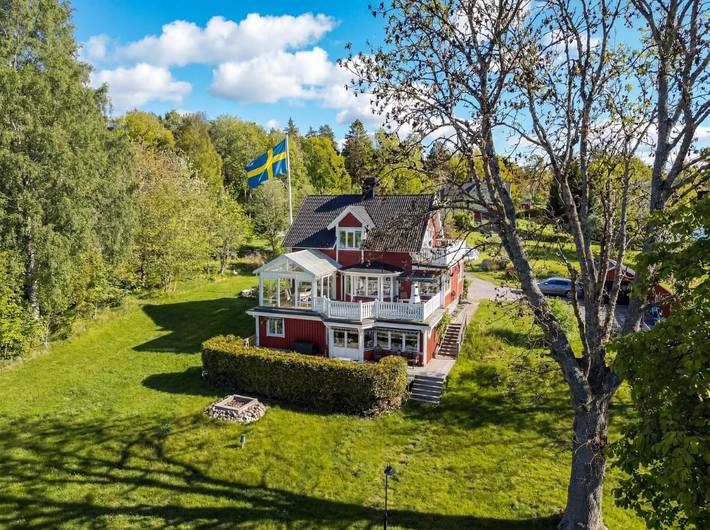 Villa för 17 Personer, med Balkong samt Terass och Trädgård och Bastu i Vaxholm