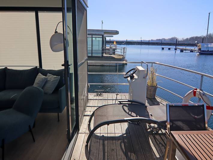 Hausboot für 2 Personen, mit Terrasse, kinderfreundlich in der Mecklenburger Bucht - 4