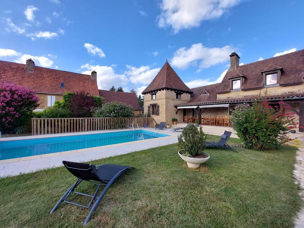 Grand gîte Les Terrasses Dalbavie 15 pers., avec piscine chauffée in Marcillac-Saint-Quentin, Périgord Noir