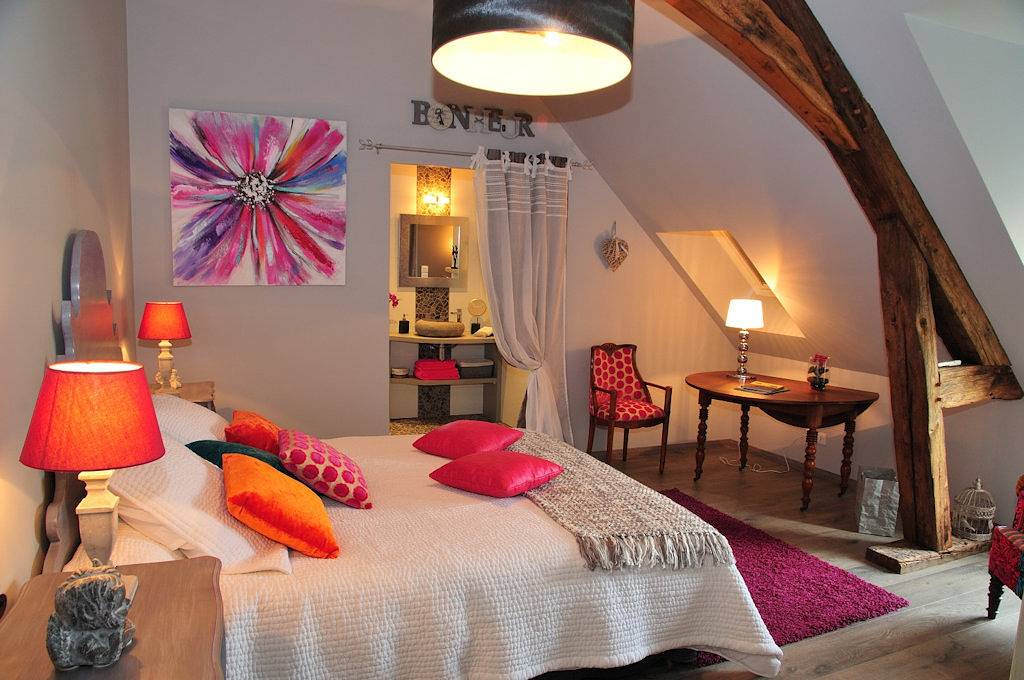 Chambres d'hôtes Ferme de Pinas - Chambre Framboisine in Nouan-le-Fuzelier, Sologne