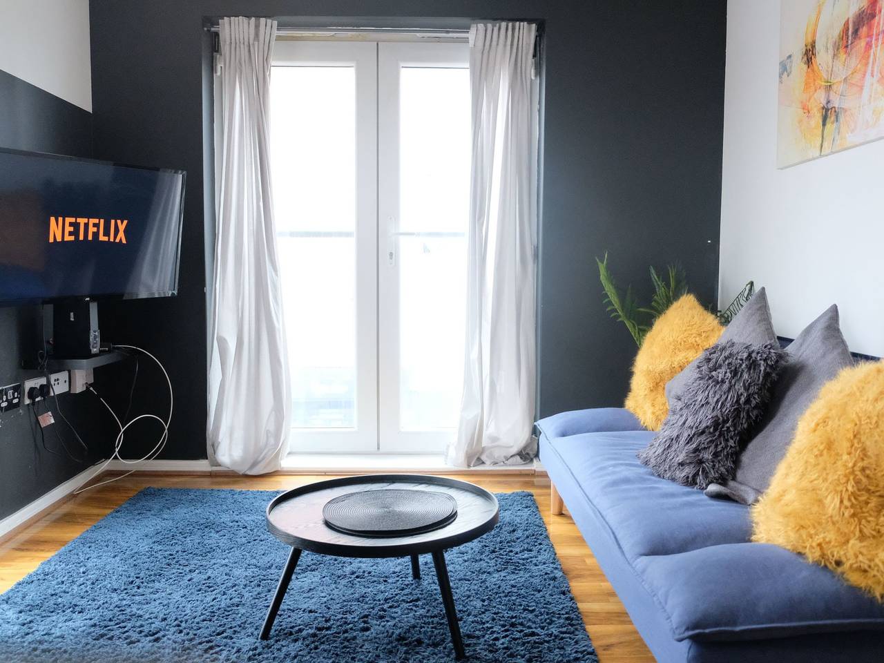 Appartement entier, 1-Schlafzimmer-Wohnung, 3 Gäste mit Parkplatz und Wi-Fi in Grand Manchester