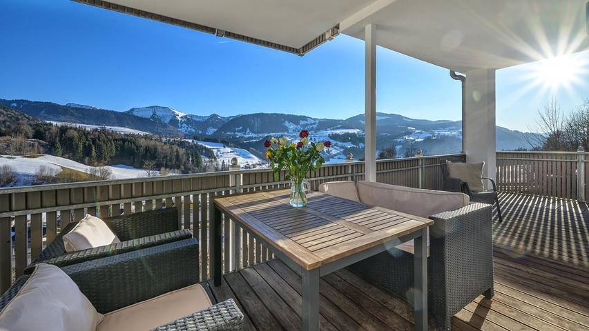Vakantiewoning voor 2 personen, met balkon in Oberstaufen
