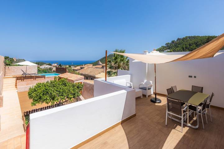 Casa de vacaciones "Can Binitu" con vistas al mar, vistas a la montaña, balcón, jardín y piscina in Capdepera, Mallorca Este