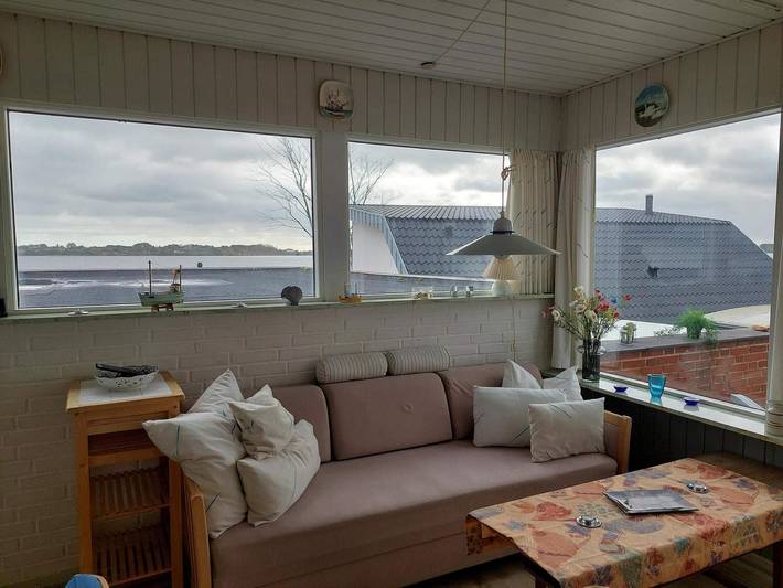 Ferieudlejning for 3 personer, med Terrasse i Flensborg Fjord (Danmark)