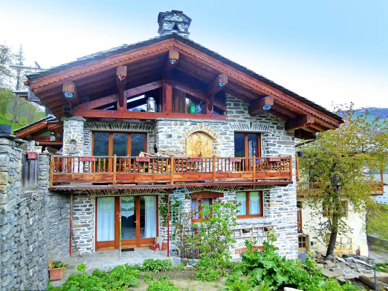 Charmantes Chalet mit Sauna, Kamin & Bergblick in Villaroger, Albertville und Umgebung
