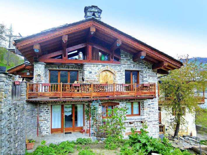 Charmantes Chalet mit Sauna, Kamin & Bergblick in Villaroger, Albertville und Umgebung