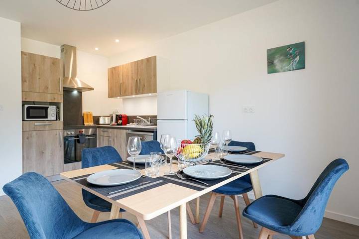 Maison de vacances pour 6 personnes, avec Balcon ainsi que Terrasse et Jardin