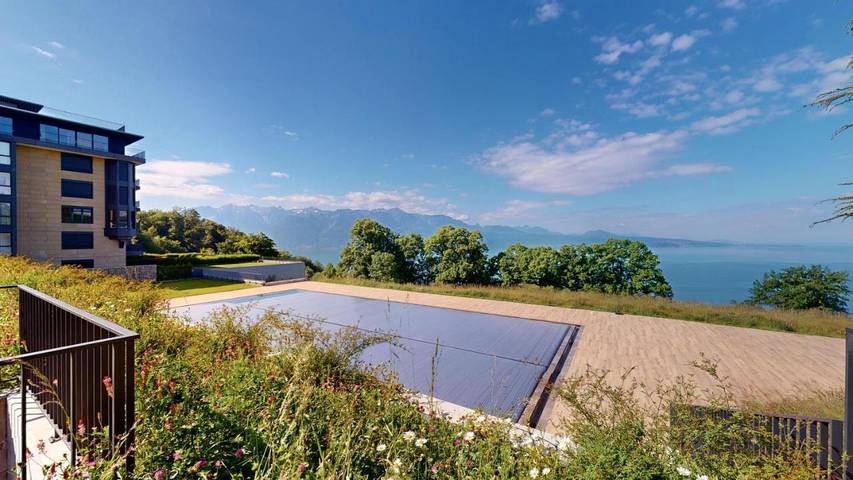 Gîte pour 4 personnes, avec vue et terrasse ainsi que vue sur le lac et piscine à Puidoux - 2