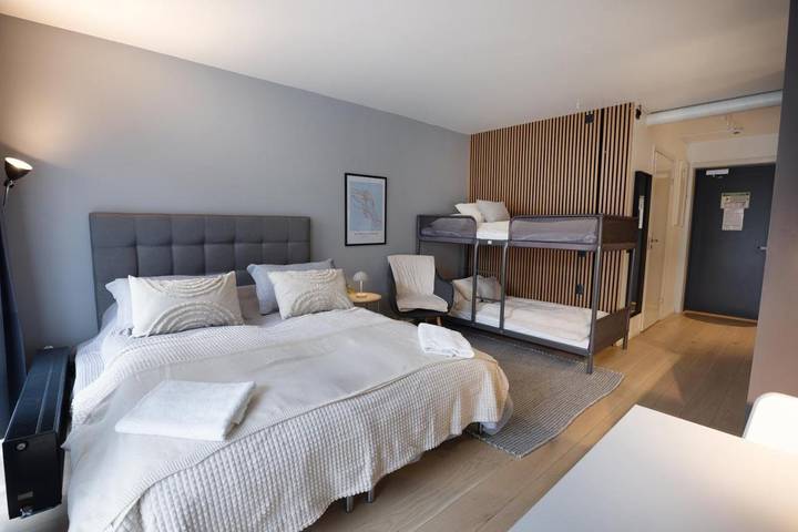 Appart’hôtel pour 3 personnes, avec sauna et jardin, animaux acceptés