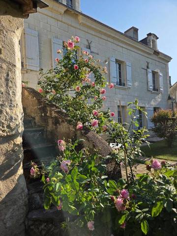 Cottage pour 2 personnes, avec jardin et terrasse ainsi que vue et sauna, animaux acceptés dans Gennes-Val-de-Loire