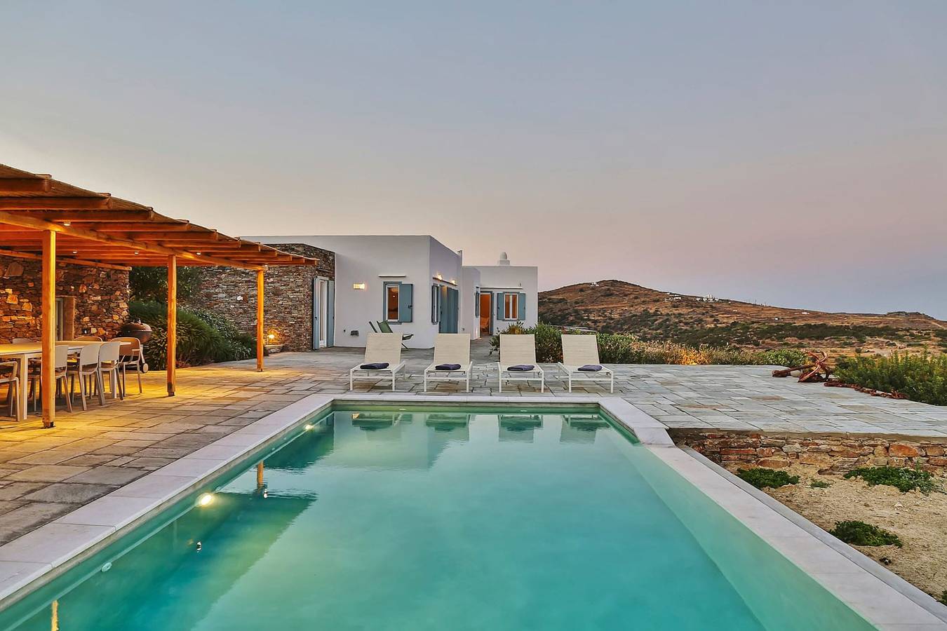 Lavish Sifnos Villa | Villa Cornelius | 7 Bedrooms | Breathtaking Sea Views | Private Outdoor Pool | Bbq Facilities | Shaded Outdoor Dining Area | Private Garden | Chrysopigi in Platis Gialos Sifnos, Cícladas