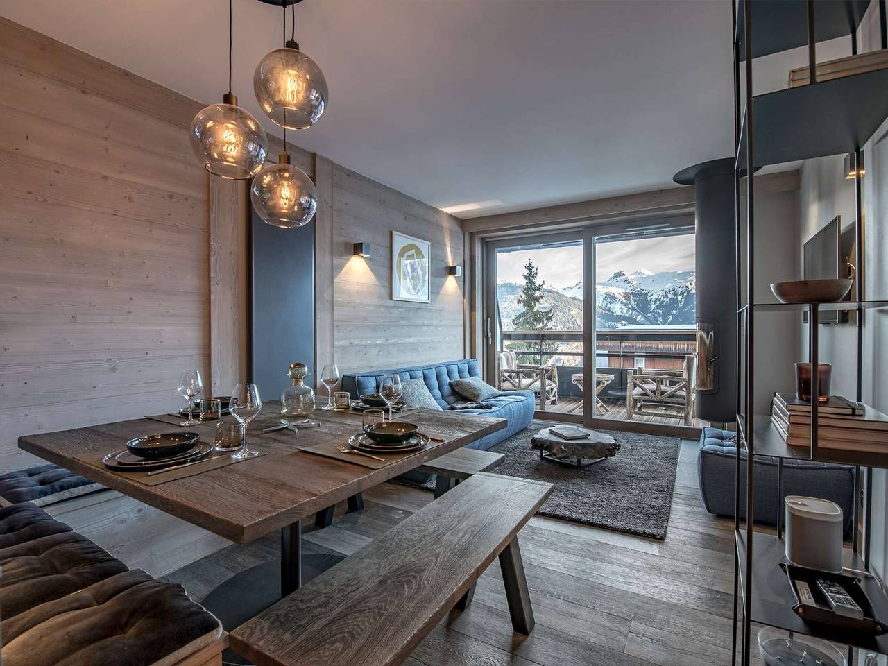 Ganze Wohnung, 51 m² für 4 Personen - Kurze Wege zu Pisten - Zentrum Courchevel Village - Spa, Kamin, Netflix in Saint-Bon-Tarentaise, Vanoise-Massiv