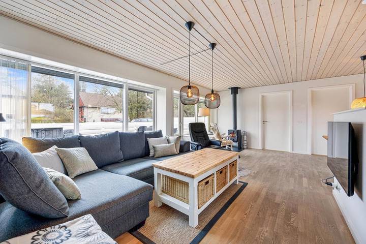 Ruhiges Ferienhaus (4 Pers.): Whirlpool, Terrasse mit Zaun, 2 Hunde in Nymindegab, Varde