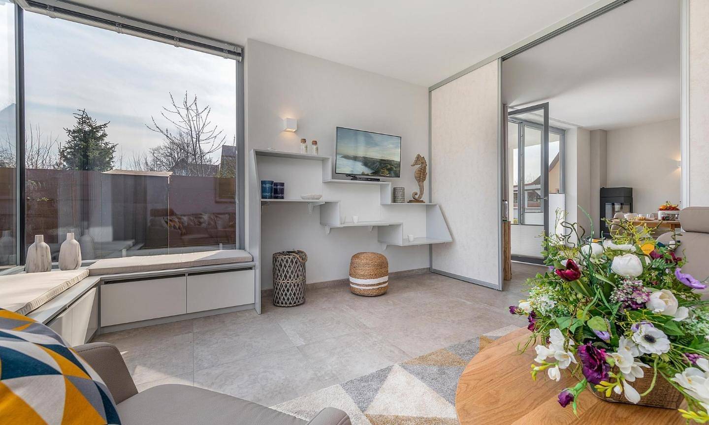 Apartamento entero, 2019 gebaute, traumhafte Ferienwohnung mit Sauna und Kamin im Ostseeheilbad Prerow auf dem Darss. in Prerow, Peninsula Fischland - Darss - Zingst