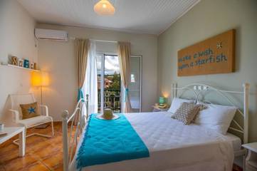 Maison d’hôte pour 2 personnes, avec jardin ainsi que vue et terrasse à Céphalonie