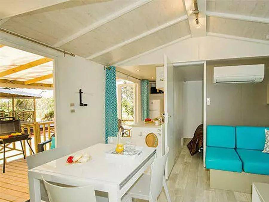 Camping Le Palavas  - Mobilheim 6 personen - Comfort | 3 Zi. | 6 Pers. | Einfache Terrasse | Clim. in Palavas-les-Flots, Côte d'Améthyste