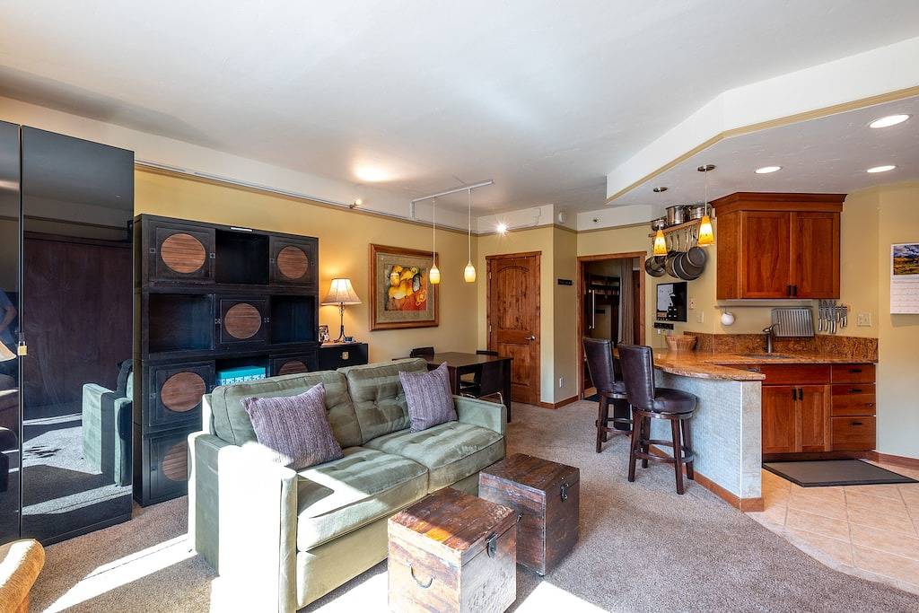 Ganze Wohnung, Telemark Lodge 404: 0. 5 Br / 1 Ba Studio in Copper Mountain, 6 Personen in Copper Mountain, Summit County