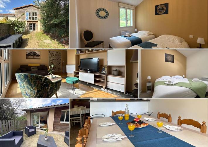 Location de vacances pour 8 personnes, avec vue et jardin, adapté aux familles à La Forêt-sur-Sèvre - 2