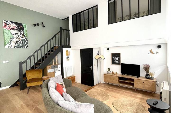 Appartement de vacances pour 4 personnes, avec terrasse et jardin à Albi