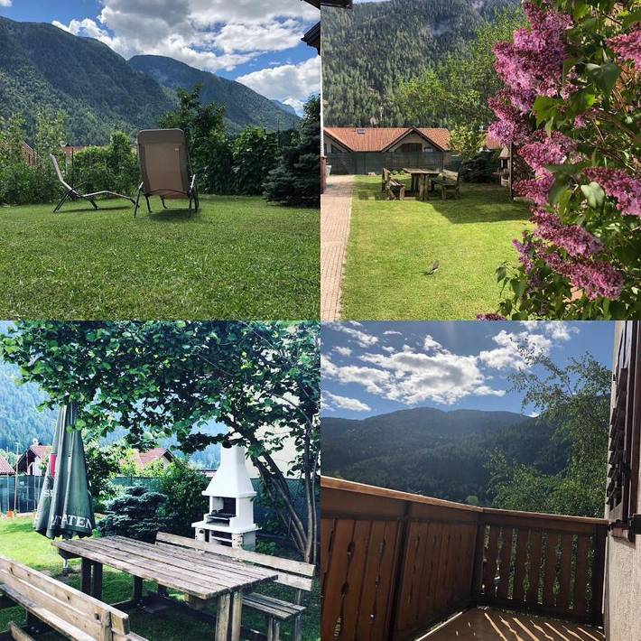 Apartament wakacyjny dla 8 osób, z Balkon i Taras oraz Ogród i Widok w Malè