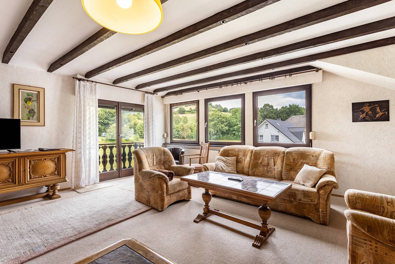 Ganze Wohnung, Fewo Wrede am Sauerland-Radring 2 mit Bergblick, Balkon und Wlan in Eslohe, Hochsauerlandkreis