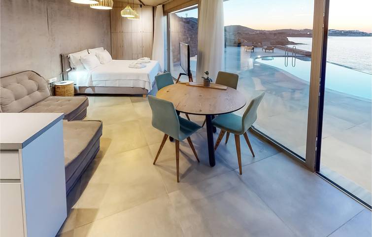Appartement de luxe avec piscine et terrasse, à 300 m de la plage de Lygaria in Lygaria, Achlada