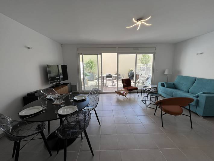 Ganze Wohnung, Modernes Stadtzentrum-Apartment mit Terrasse, Wlan und Parkplatz in Arcachon in Arcachon, Arcachon und Umgebung