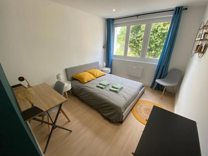 Appartement de vacances pour 3 personnes, avec jardin