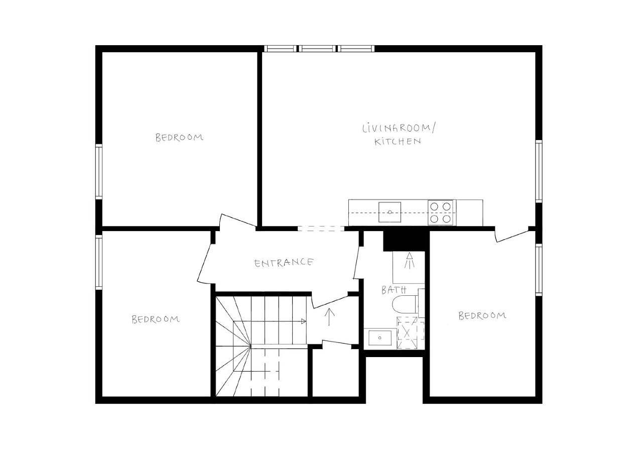 Ganze Wohnung, Odda Living - 3Br & 1Br - A3 in Odda