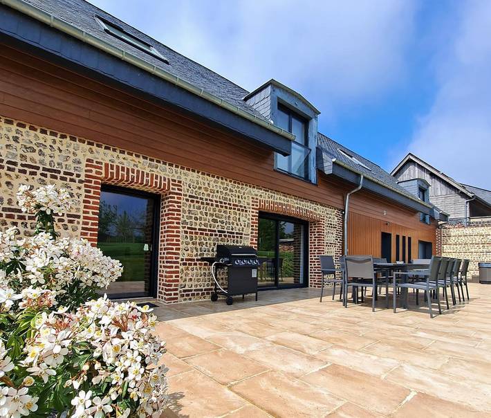 Gîte pour 12 personnes, avec jardin et terrasse ainsi que jacuzzi et sauna, animaux acceptés à La Poterie-Cap-d'Antifer - 3
