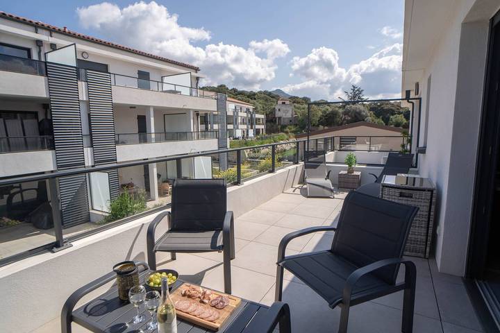 Estudio para 2 personas, con terraza - 1