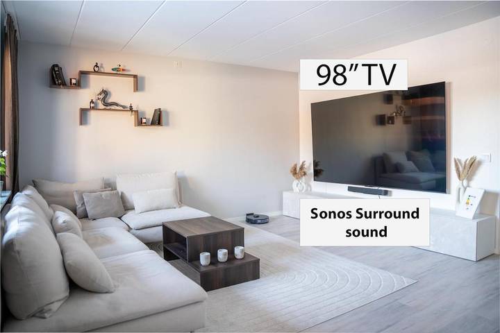 Appartement de vacances pour 6 personnes, avec jacuzzi ainsi que terrasse et jardin