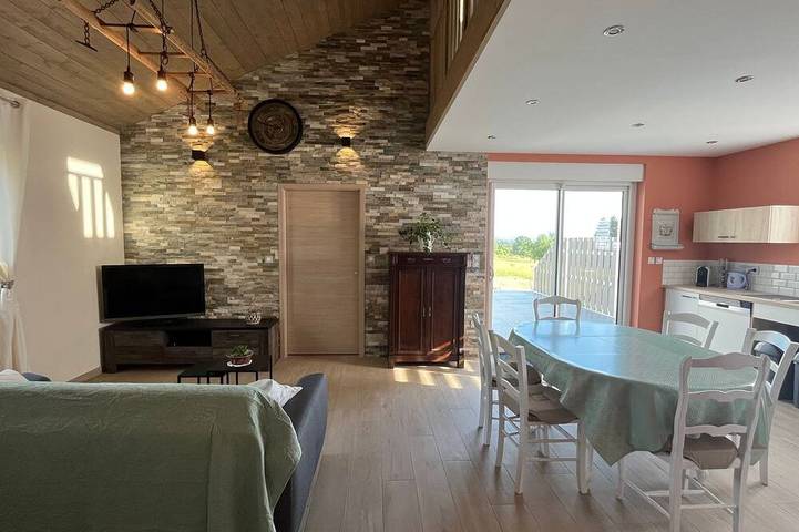Gîte pour 6 personnes, avec jacuzzi ainsi que jardin et sauna à Schœnbourg