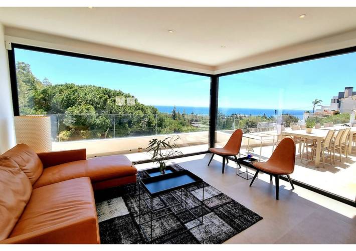Luxuriöse Villa mit privatem Pool, mit Meerblick, WLAN und Klimaanlage in Mijas Costa, Mijas