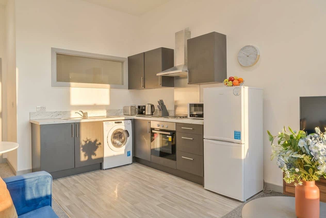 Apartamento entero, Cosy 1 Bed Budget Apartment in Dudley w Wifi in Dudley, Birmingham y alrededores