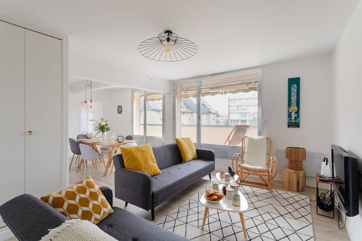 Appartement de vacances pour 3 personnes, avec balcon à Dinard