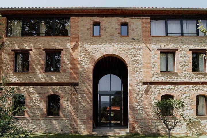 Maison de vacances pour 18 personnes, avec Terrasse et Piscine à Palau-del-Vidre
