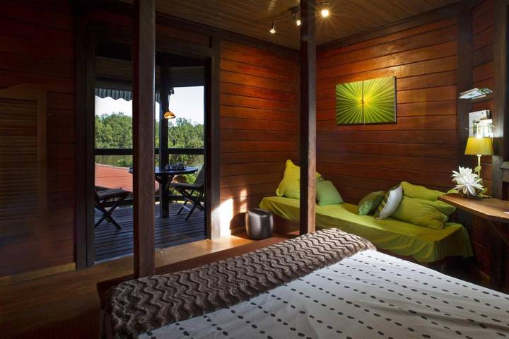 Lodge pour 5 personnes, avec jardin ainsi que vue et balcon dans Guyane française - 4