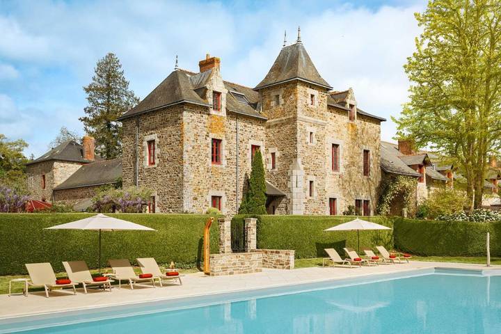 Hôtel pour 2 personnes, avec jardin ainsi que piscine et vue, animaux acceptés à Missillac - 3