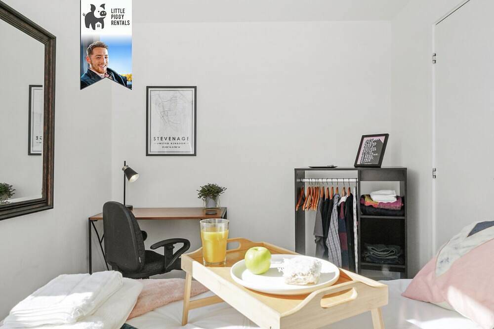 Apartamento entero, Apartamento-Lujoso-Baño privado-Vista a la Ciudad-Sg01 in Stevenage, Hertfordshire