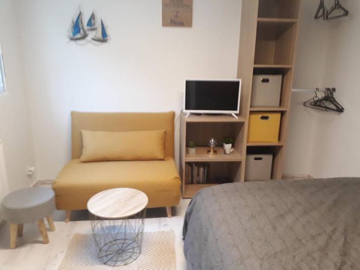 Appartement de vacances pour 3 personnes, avec jardin