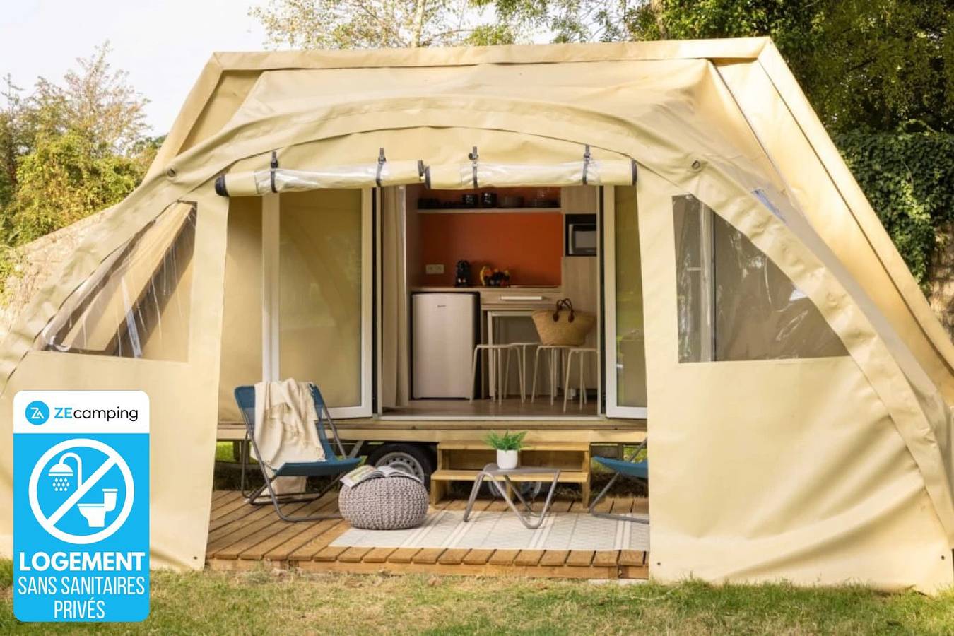 Zecamping 3 étoiles piscine animaux acceptés mobil-home 4 pers in Saintes, Saintes region