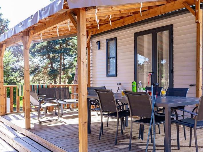 Mobil home pour 6 personnes, avec bassin pour enfant, animaux acceptés à Chastanier - 2
