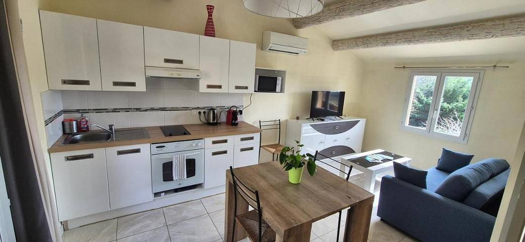 Location de vacances pour 3 personnes, avec terrasse ainsi que jardin et piscine, animaux acceptés à La Tour-d'Aigues - 3