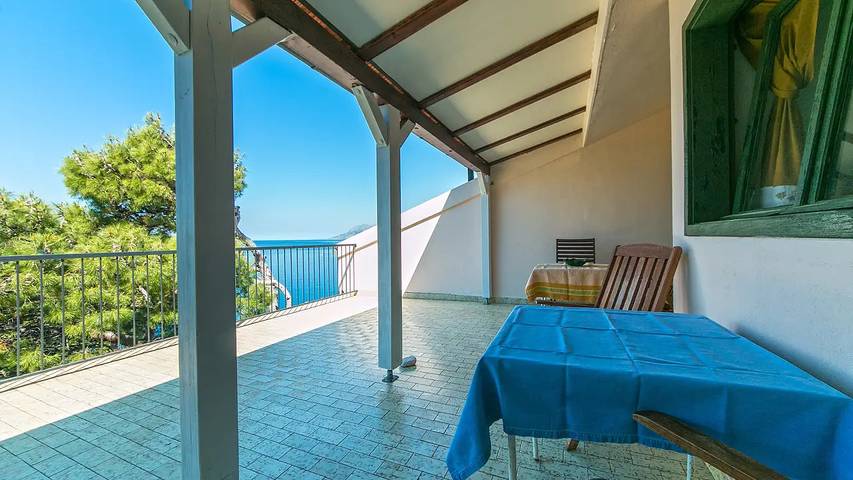 Gîte pour 4 personnes, avec terrasse à Brela