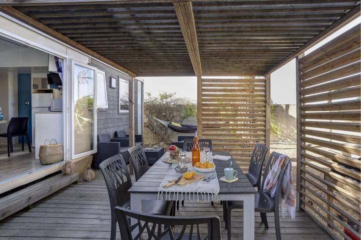 Mobil home pour 7 personnes, avec jardin ainsi que piscine et terrasse, adapté aux familles à Portiragnes - 3