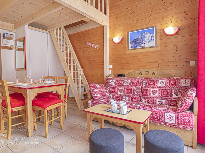 Chalet pour 6 personnes, avec balcon à Aussois