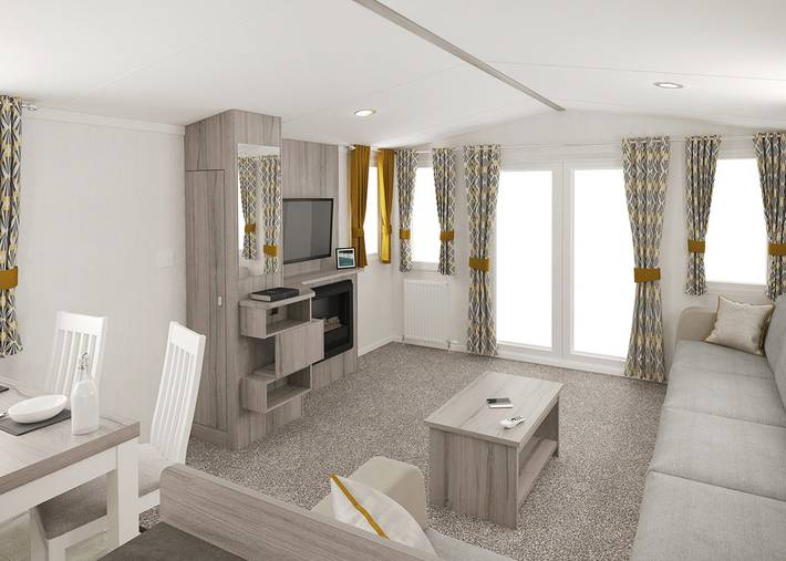 Caravan for 6 people on the Isle of Wight