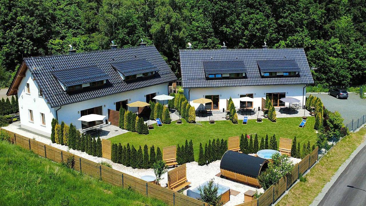 Widokowo - Domki z widokiem na Śnieżkę z Jacuzzi i Sauną in Karpacz, Sudeten (Polen)