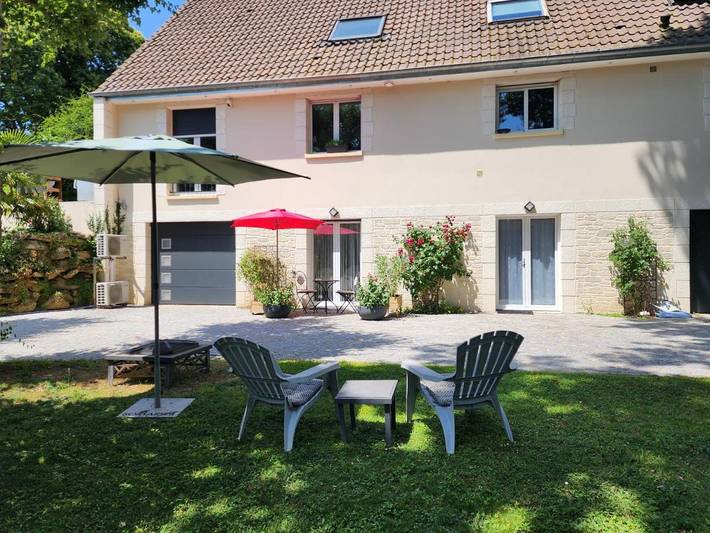 Gîte pour 4 personnes, avec Terrasse et Jardin ainsi que Sauna et Vue à Boissise-le-Roi